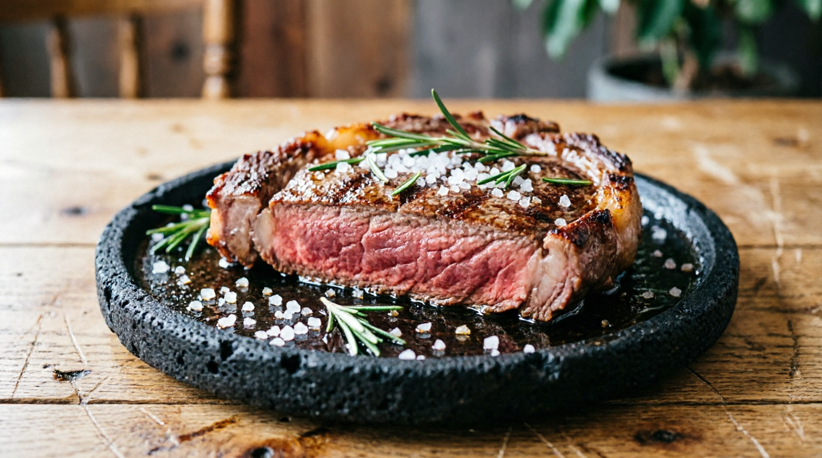 Entrecot a la piedra con food cost alto